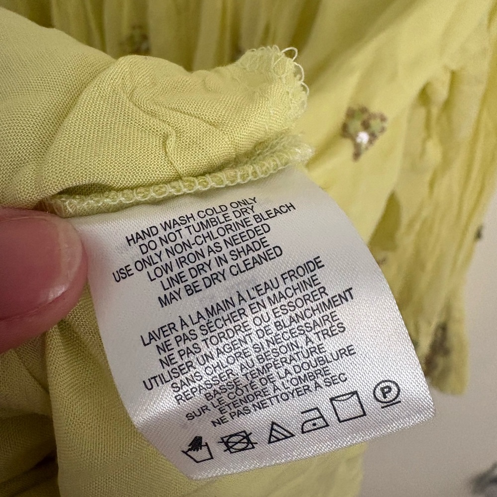 Free People Bali Golden Sun Mini Dress Jeweled Boho Chic Women’s Medium NWOT - Picture 10 of 10